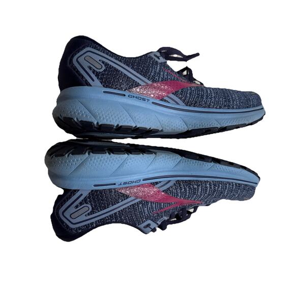 Brooks Ghost 14 Women’s Sz 10M Blue Fuschia Running Shoe Athletic Gym Training - Picture 7 of 11